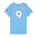 Maillot de foot Manchester City Erling Haaland #9 Domicile vêtements Femmes 2025-26 Manches Courtes